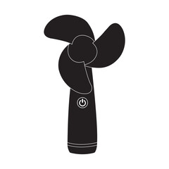 Electric hand fan icon
