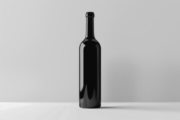 A close up of a bottle of wine on a table