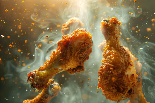 grilled chicken wings, broasted chicken