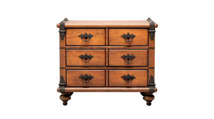 chest of drawers isolated on transparent background