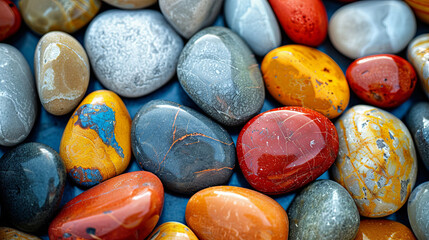 colorful pebbles background	