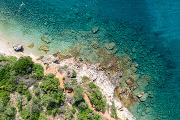 Pristine hidden Greek beach