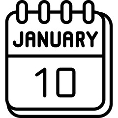 10  January Icon