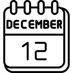 12  December Icon
