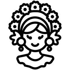 Mexican Girl Icon