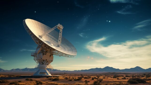 Parabolic satellite dish space technology receivers