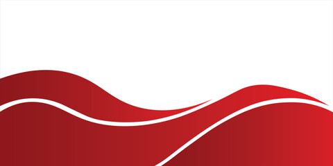 Modern red banner background. Graphic design banner pattern background template with dynamic wave shapes.