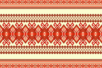 Ethnic geometric traditional seamless pattern. Native decorative Aztec style design for fabric, texture, interior, home decor, clothing, element, textile, ornaments, embroidery, wallpaper, background 