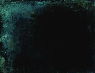Dark blue grunge horror background, obsolete scary texture