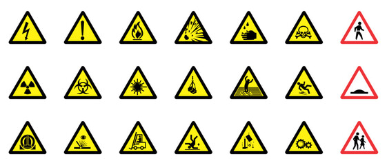 Warning sign set