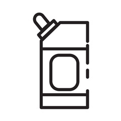 Bleach Chemical Cleaning Line Icon