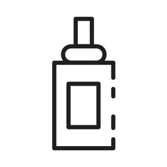 Bottle Spray Cleaning Line Icon