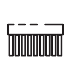 Bristle Brush Cleaning Line Icon