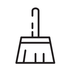 Broom Chores Cleaning Line Icon