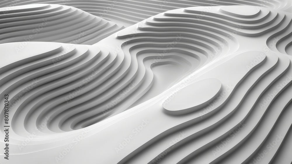 Fototapete wavy wall, showing the unique texture and patterns created by the waves