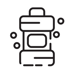 Clean Detergent Toilet Line Icon