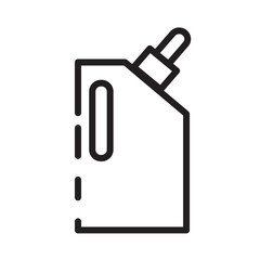 Wash Cleaning Fabric Line Icon