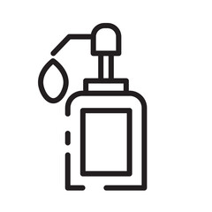Alcohol Bottle Care Line Icon