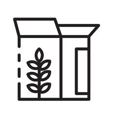 Food Kitchen Wheat Line Icon