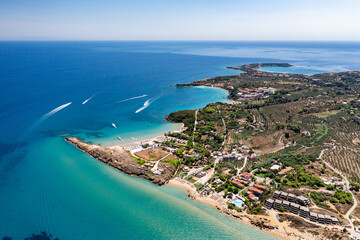 Aerial view of Vasilikos on the island of Zakynthos