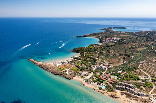 Aerial view of Vasilikos on the island of Zakynthos
