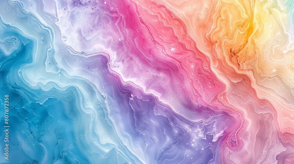 Aufkleber detailed close-up of a vibrant and colorful marble background, showcasing intricate patterns and a v