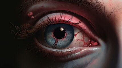 Capture the eerie beauty of a human eye