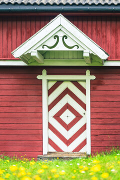 Entrance for a Norwegian traditional "stabbur".