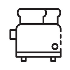 Bread Breakfast Cooking Line Icon