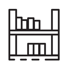 Dairy Food Shelf Line Icon