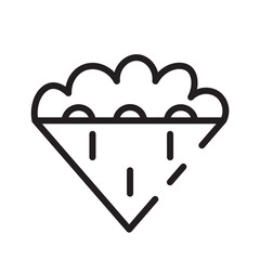 Eat Fastfood Junkfood Line Icon