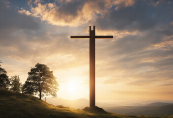 Landscape with Holy Cross Like Object