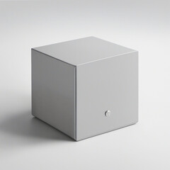 Blank hexagon box on white background