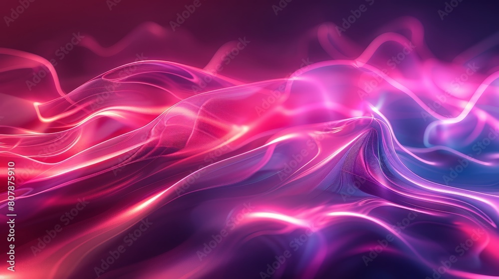 Poster a vibrant pink and purple abstract background featuring swirling patterns and gradient colors