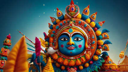 Fototapeta premium shivratri banner lord shiva illustration