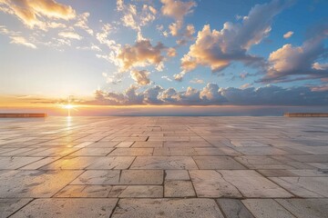 Obraz premium Close-up,Empty asphalt road highway background. Beautiful simple AI generated image in 4K, unique.