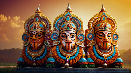 Fototapeta premium shivratri banner lord shiva illustration