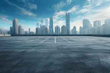 Scenic highway leads to a sunset-lit mountain range on an open road journey. Beautiful simple AI generated image in 4K, unique.