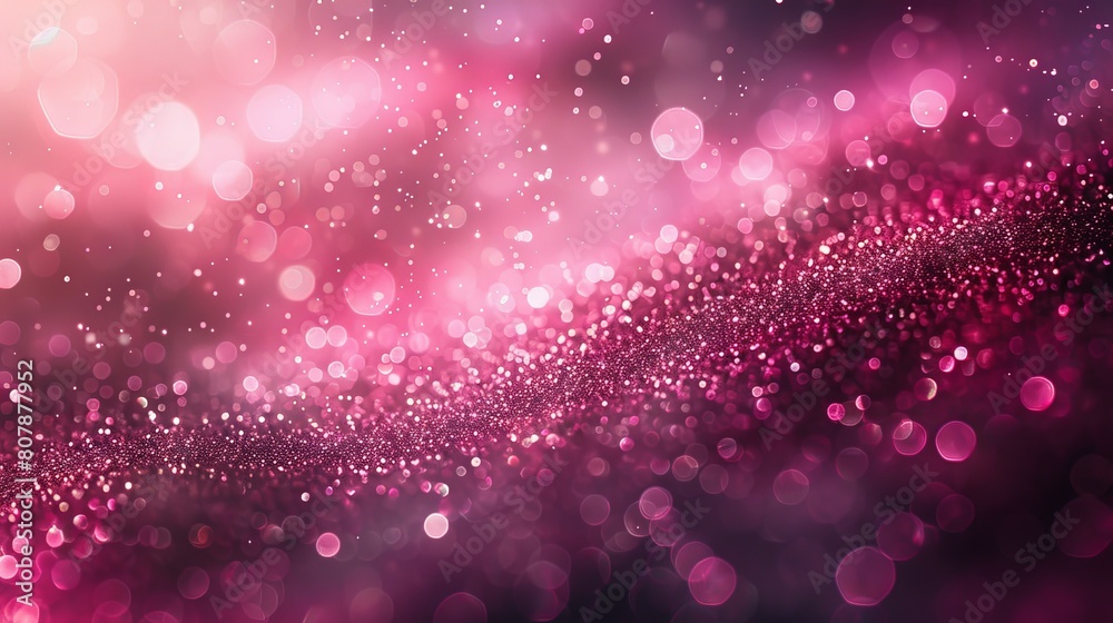 Leinwandbilder abstract pink bokeh background with soft, out-of-focus lights creating a dreamy and vibrant backdrop
