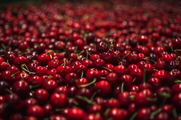 cherries with water droplets - Powered by Adobe