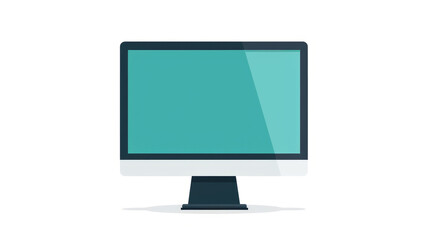 Fototapeta premium Minimalist design computer monitor with blank screen