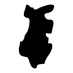 St Julians District map, administrative division of Malta. Vector illustration.