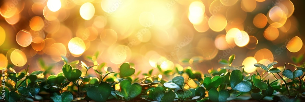Aufkleber Multiple bokeh circles overlapping each other in a blurred bokeh background, creating an intense and dynamic visual effect