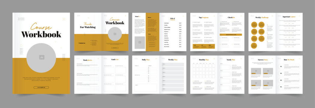 Course Workbook Layout and eBook Workbook Design