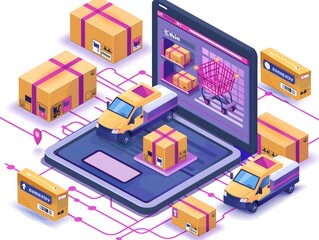 Efficient E-commerce Logistics in a Digital Marketplace with Instant Deliveries