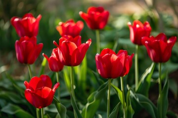 Fototapeta premium Whole blue Forget-me-not plant with roots and flower. Beautiful simple AI generated image in 4K, unique.