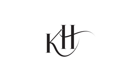 KH, HK, K , H , Abstract Letters Logo Monogram	