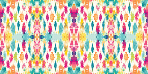 Seamless batik pattern,Seamless tribal batik pattern,and Seamless colorful pattern resemble ethnic boho, Aztec,and ikat styles.designed for use in wallpaper,fabric,curtain,carpet,Batik Embroidery