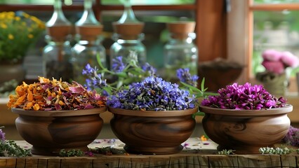 Holistic Healing Workshop: Herbal Medicine for Personal Growth and Wellness. Concept herbal medicine, personal growth, wellness, holistic healing, workshop