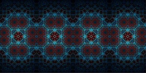 Seamless woven patterns